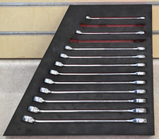 Snap-on 12 Pt Combination Wrench Set Missing 8 And 10mm Pre-owned Free Shipp