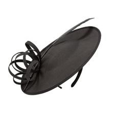 Women's Fascinators Feather Polyester Kentucky Derby Saucer Hats with Black