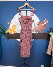 Nasty Gal Floral Ruffle Midi Dress – UK 12 – Excellent Used Condition