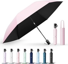 UPEB UV 100 Blackout Umbrella Auto Open Close Ultralight Compact Sakura Pink