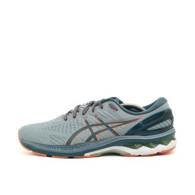 ASICS Herren GEL-Kayano 27 Schuhe Grau/Orange Mesh Low-Top Laufschuh EU 44