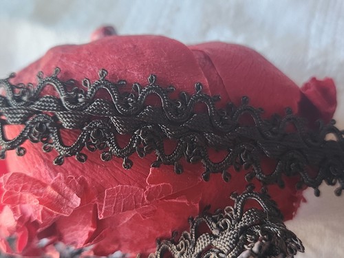 Superbe galon ancien dentelle marron entre deux superbe 2 mètres sur 1,5 cm A3 - Zdjęcie 5 z 5