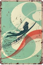 Tin Metal Signs Home D cor Vintage sufr Poster,surf Print,Coastal ,Vintage Poste
