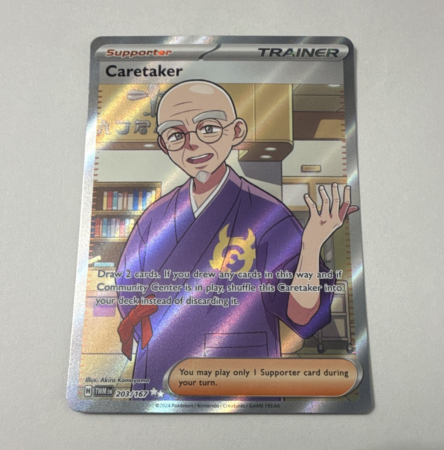 Caretaker 203/167 Sv06 Twilight Masquerade Ultra Rare Holo Eng
