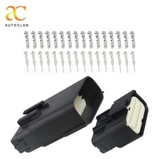 1x Waterproof 16 Pin Male  Female w/ Terminals Crimp Connector Wire Connector