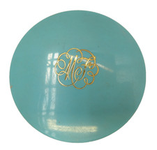 VINTAGE MAX FACTOR NANCY ITALY POUDRE CREME BLUE / GOLD COMPACT WITH CONTENTS