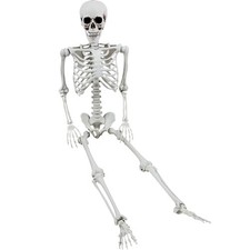 XONOR Halloween Skelett 165cm Ganzk&ouml;rper Beweglich Deko Spukhaus Garten
