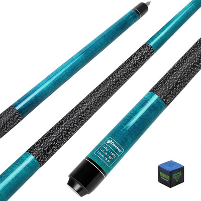 Pool Stick for Adults - 58'' 2-Piece Maple Billiard Cue with 13Mm Tip & Linen Gri