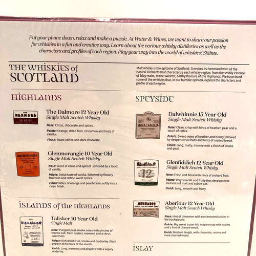 Rompecabezas Whisky Escocia 1000 Piezas Nuevo y Precintado de Agua y Vinos - Imagen 6 de 10