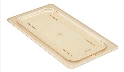 Cambro 1/3 Size Amber High Heat Flat Lid  -30HPC150 H-Pan 