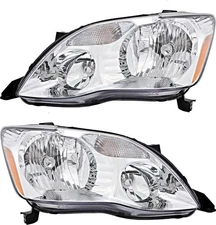 Pair Left Right headlights & head light bulbs for Avalon 2005 2006 2007