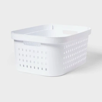 BRIGHTROOM Laundry basket Rectangle Modern basket with built-In handles 1.5 bu