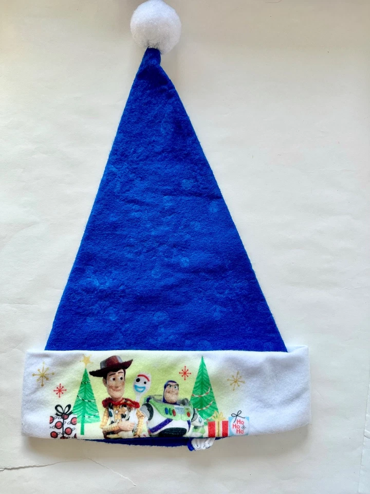 Toy Story 4 & 70s Star Wars Santa Hats Lot 3x Chistmas Holiday Blue Felt Disney - Image 2 of 4