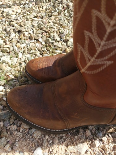 Double H WOMEN'S BUCKAROO Bison Western Boots SIZE 7.5 M - Picture 13 of 22