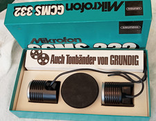 Mikrofon stereo Grundig GCMS 332 * VINTAGE MIKROFON POJEMNOŚCIOWY * ORYGINALNE OPAKOWANIE *