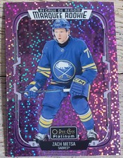 2025-26 O-Pee-Chee Platinum Hockey Marquee Rookie Zach Metsa Violet Pixels /299