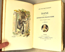 MAUPASSANT TOINE HISTOIRE FILLE FERME ROBAUDI FERROUD NUM PLEIN MAROQUIN MODERNE