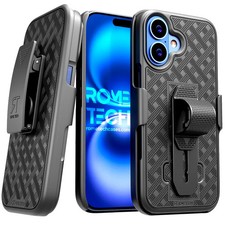 For Apple iPhone 17 Belt Clip Holster Combo Case Cover