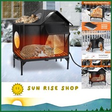 Heated Cat House for Outdoor Cats Insulated Weatherproof Shelter NAWEST VERSION