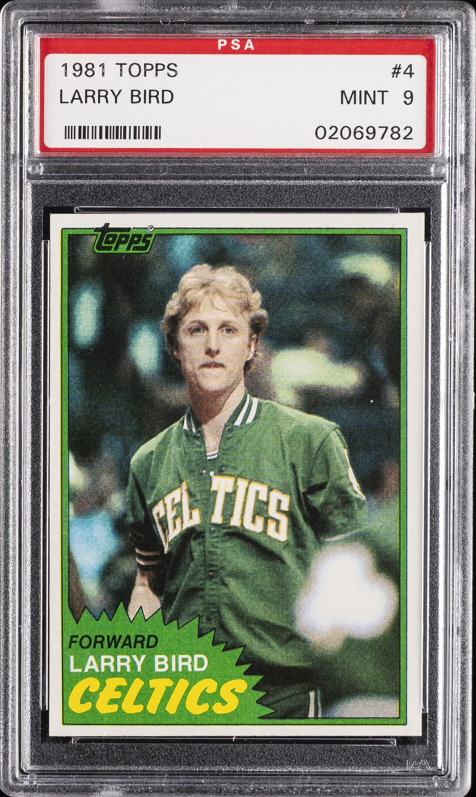1981 TOPPS #4 LARRY BIRD PSA 9