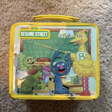 Sesame Street Vintage Metal Lunch Box - 1979 Pre Owned