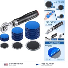 60pc tire patch kit 32mm 42mm 58mm rubber repair tube combo set