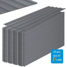 50 PCS Roof Panels Galvanized Steel Hardware Metal Roofing Sheets Wall Panels