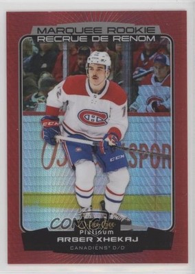 2022 O-Pee-Chee Platinum Marquee Rookies Red Prism Arber Xhekaj Rookie RC 1s74
