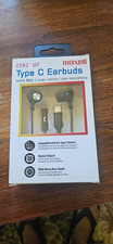 New Maxell Sync Up Type-C Wired Earbuds with Microphone, Black