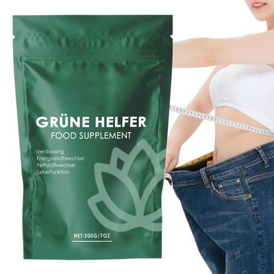 200g Bio Vegan Grün Pulver Super Grün Mischung mit Spirulina und Weizengras