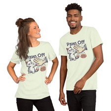 Paws Off Feline Body Autonomy Protest Unisex t-shirt Made in USA Free Ship