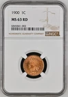 1900 Indian Head Cent – MS63 Red  Nice Detail and Color
