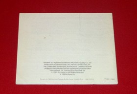 Jack Nicklaus' 18 Holes  (Nintendo Entertainment System, NES) Manual Only