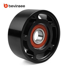 Bevinsee 76mm 6 Rib Smooth Idler Pulley Aluminum Upgrade Universal For 6pk