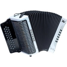 Hohner Corona C-II GCF Accordion White Rainbow