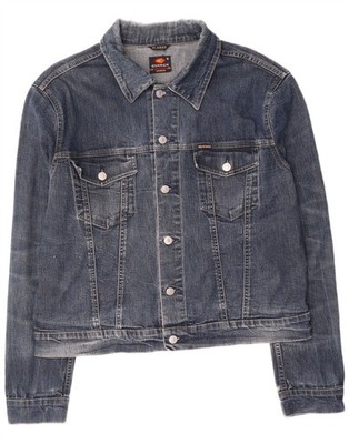 Energie Herren Jeansjacke UK 42 XL Blau Baumwolle UI07