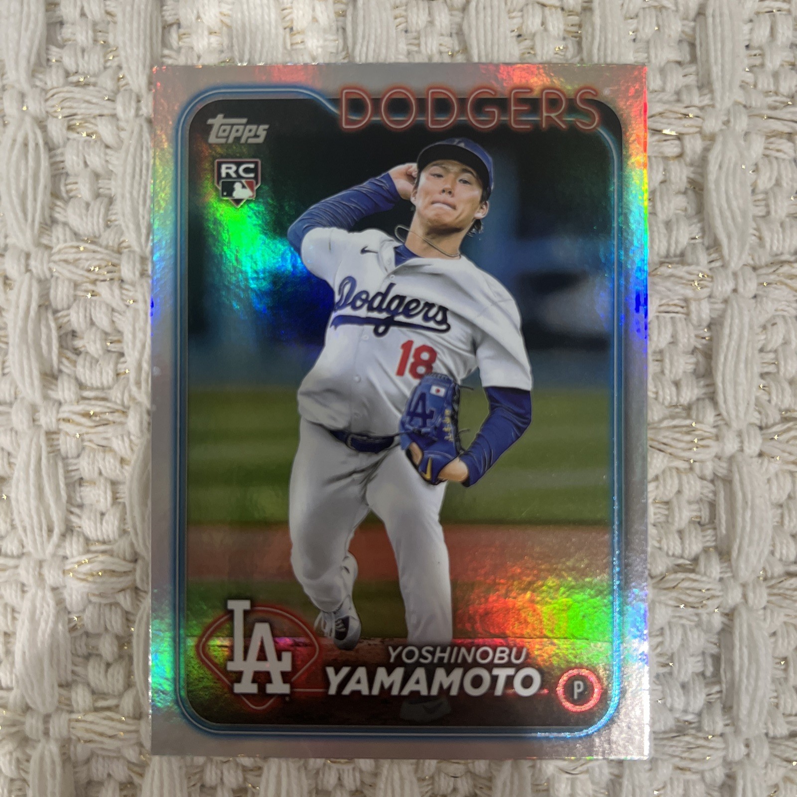 2024 Topps Series 2 - Yoshinobu Yamamoto #553 Rainbow Foil (RC)