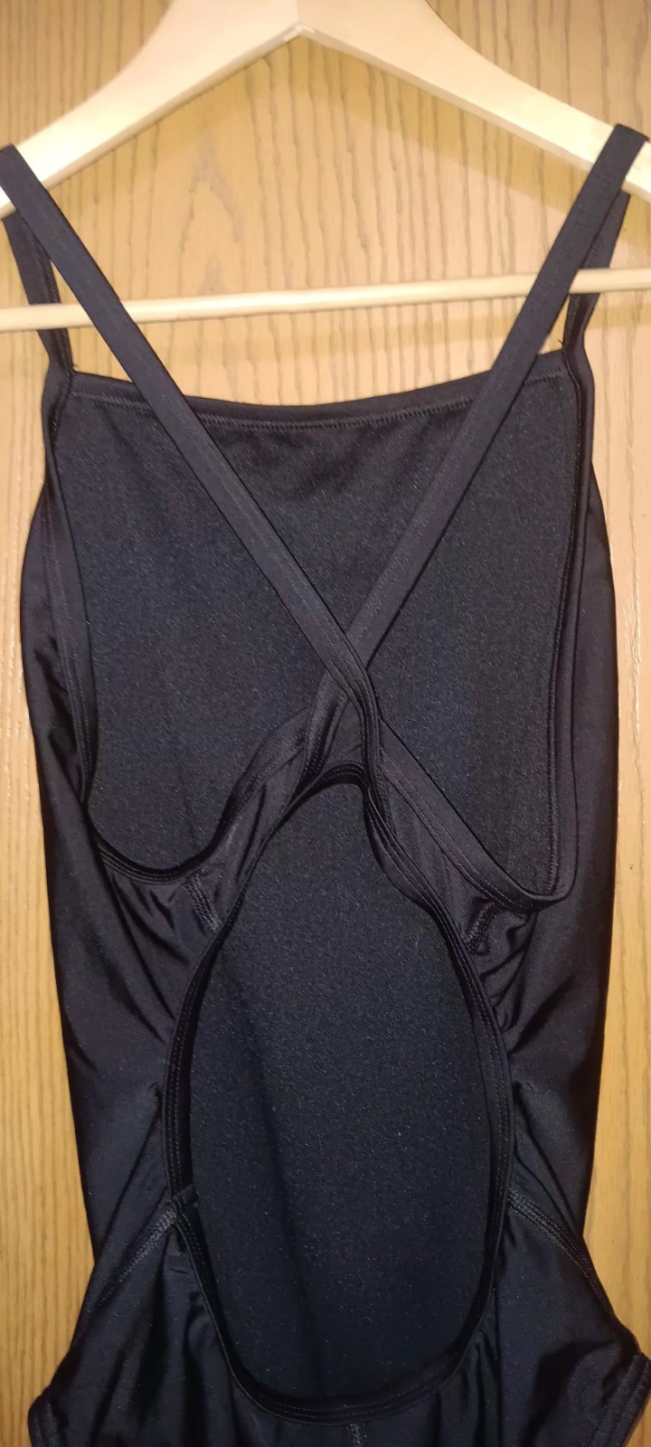 Speedo LT Pro Womens Size 14/40 Black Keyhole Back Crisscross Straps...