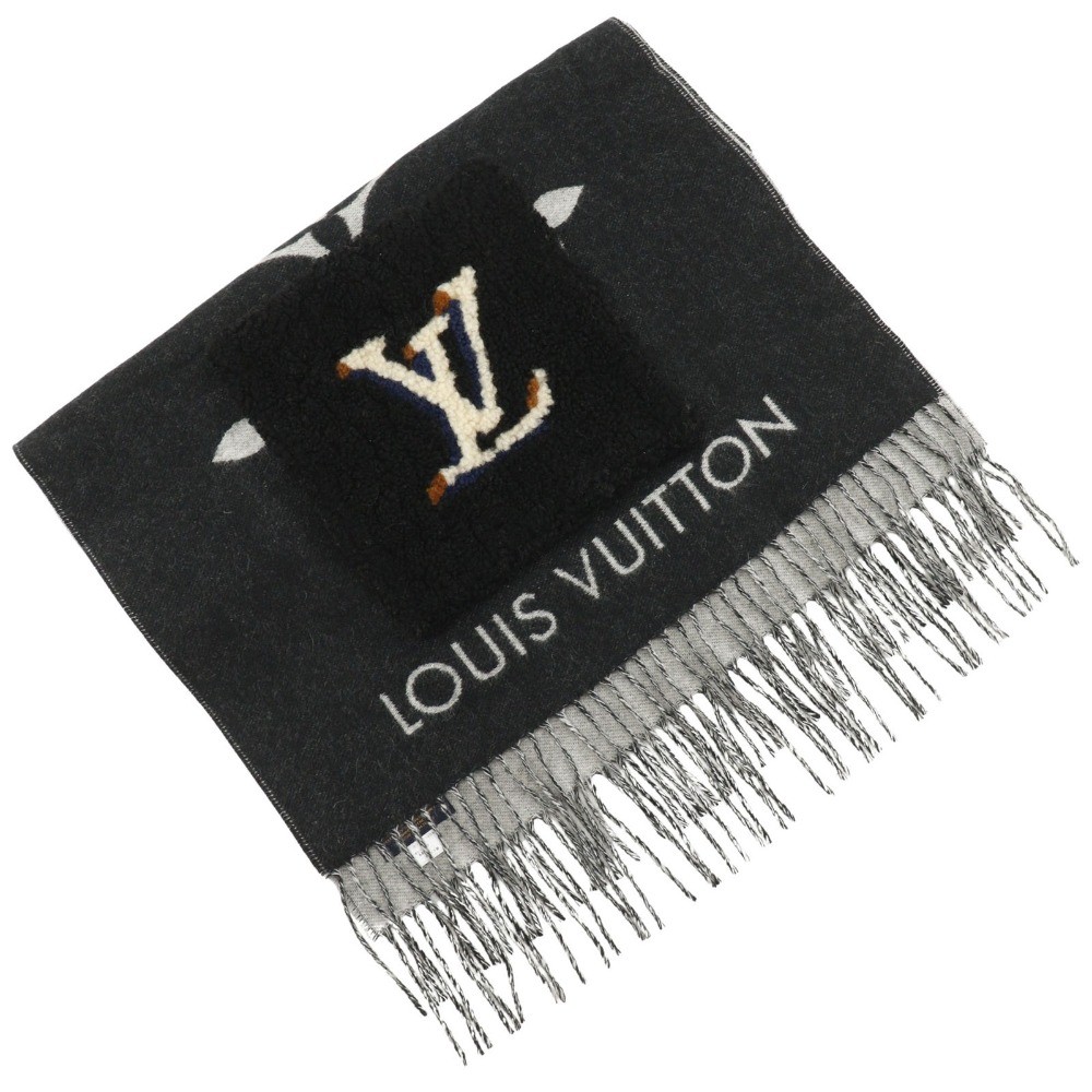 LOUIS VUITTON Echarpe Cold Reykjavik Scarf M76567 shearling teddy
