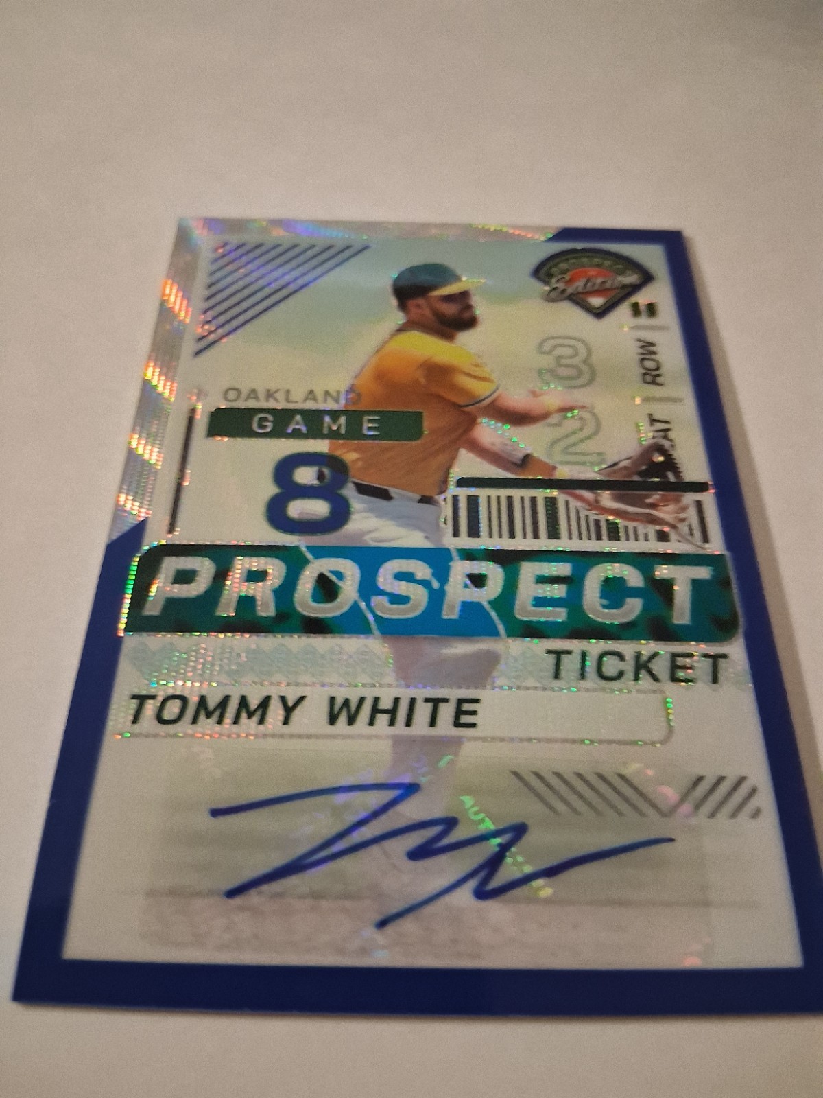 2024 Panini Prospect Edition Tommy White #193 Blue Holo Autographed #24/75