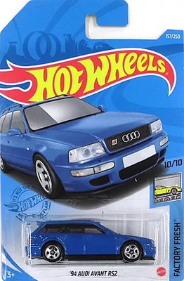 1/64 Diecast Miniatur Auto 1994 Audi Avant R52 blau Hot Wheels fabrikfrisch