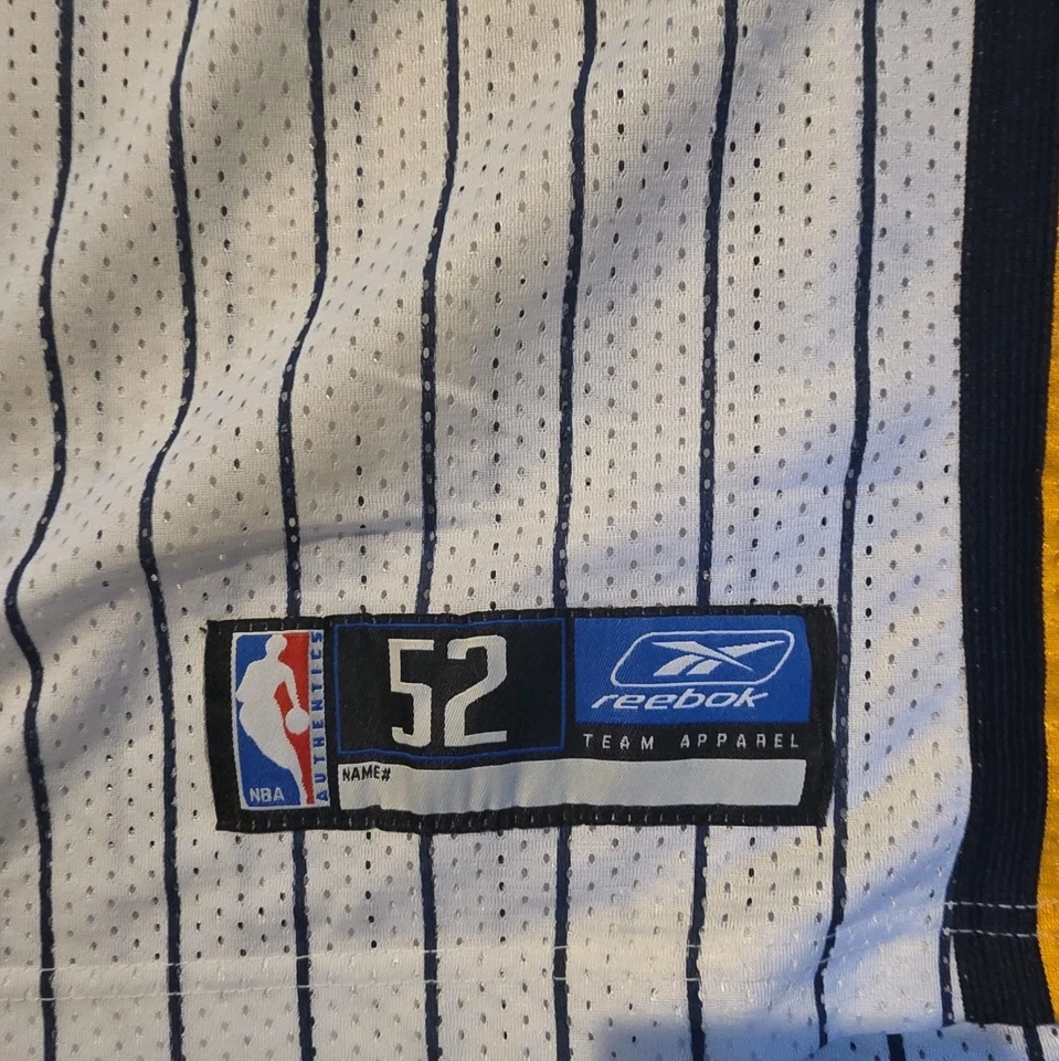 Camiseta deportiva de baloncesto Reebok Indiana Jermaine O'Neal blanca para hombre 52 cosida Foto 2 de 4