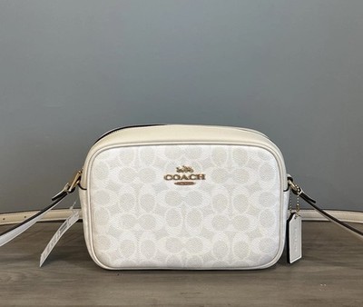 NWT COACH Jamie Camera Crossbody Bag Signature Canvas Leather