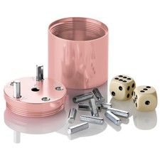 BestSaller 3006 SUPER SIX Würfelspiel Aluminum Sonder Edition, 36 Spielstäbchen 