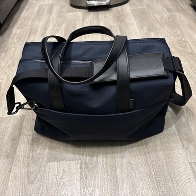 Away Luggage Canvas Weekender Duffle Bag Jet Black- Travel Carry On - 18x11x5