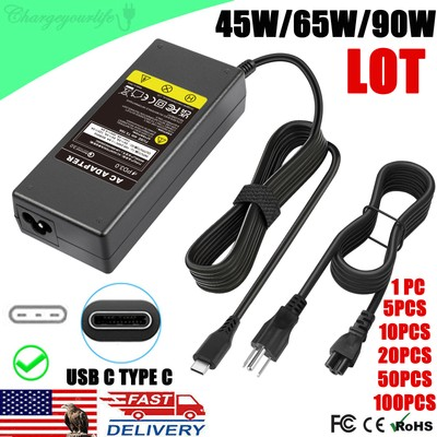 #ad #ad LOT Type C USB C Laptop Charger for HP Chromebook Lenovo Dell Samsung Switch $199.99