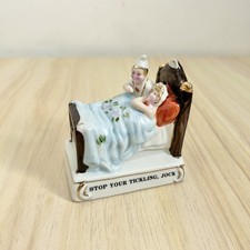 Victorian Fairing  Figurine “Stop your Tickling Jock” German Ornament Vintage 