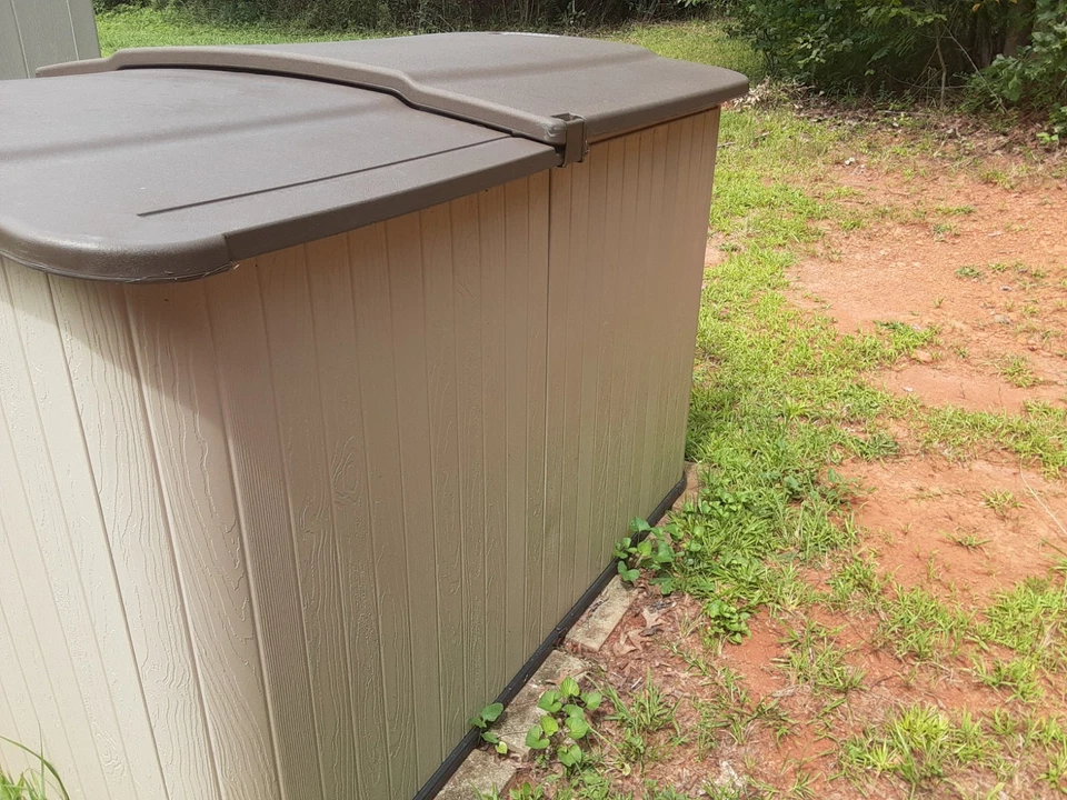 Cobertizo de almacenamiento Suncast Slidetop BMS4950 (local p/u ga.) Foto 4 de 4