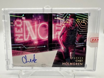 2024-25 PANINI NOIR #NEO-CHT CHET HOLMGREN NEO NOIR AUTO 34/49