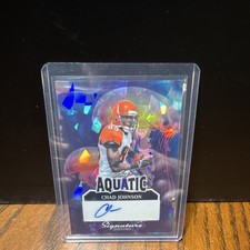 Leaf 2025 Signature Series Aquatic Chad Johnson Autograph 1/1 Football Card